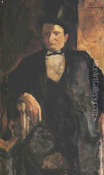Portrait of Ludwik Serwin Oil Painting - Zbigniew Pronaszko