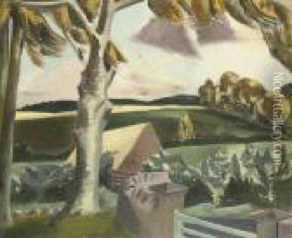 Cumberland Landscape Oil Painting - Paul Nash
