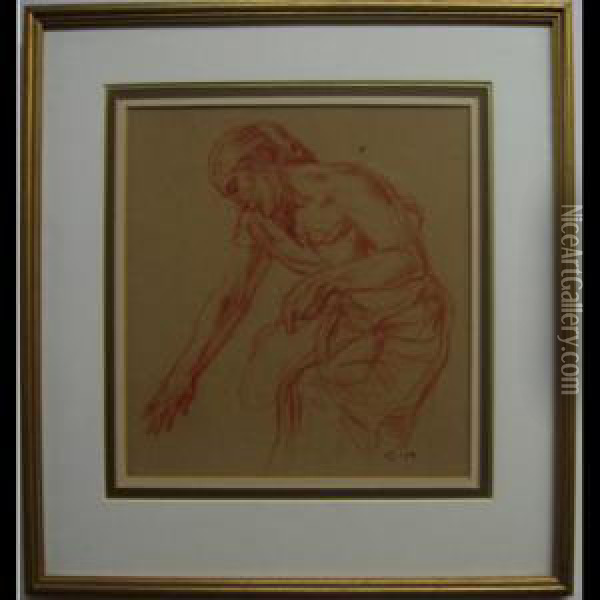 Figure Study Oil Painting - Charles Haslewood Shannon