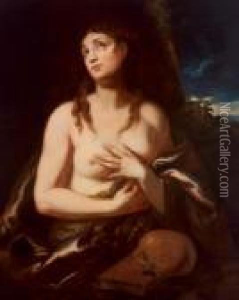Die Busende Maria Magdalena Oil Painting - Guido Reni