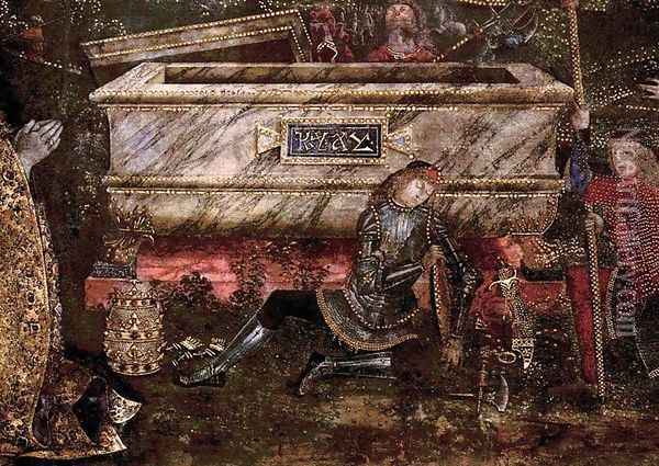 The Resurrection (lower center view) Oil Painting - Bernardino di Betto (Pinturicchio)