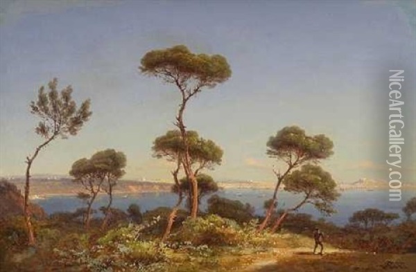 Sudliche Kustenlandschaft (dalmatien?) Oil Painting - Carl Robert Kummer