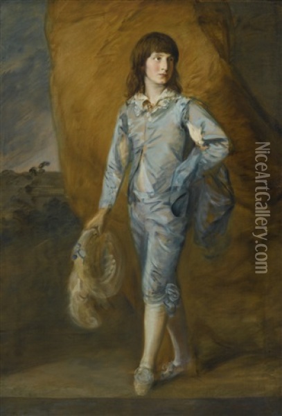 The Blue Page Oil Painting - Thomas Gainsborough