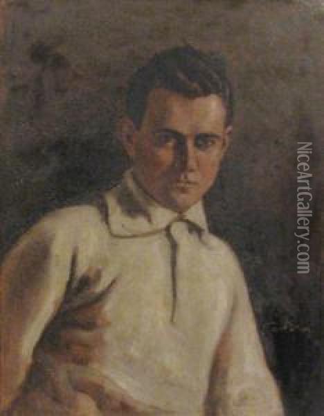 Man Portrait Oil Painting - Erno Tibor