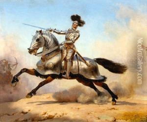 The Knight Oil Painting - Charles Christian Nahl