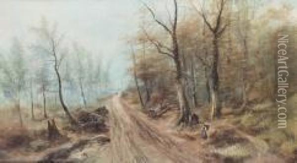 Paesaggio Con Alberi Oil Painting - Henry Marko