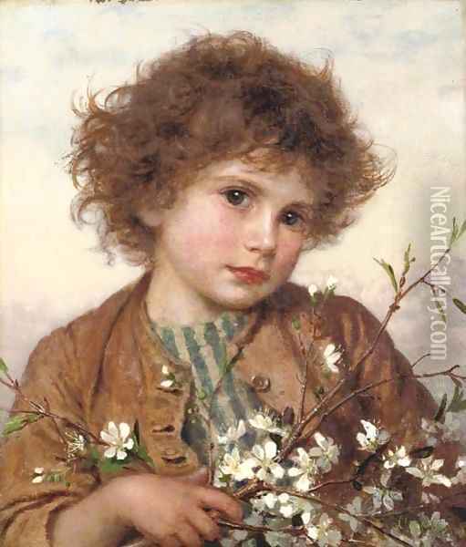 Spring blossom Oil Painting - Sophie Gengembre Anderson
