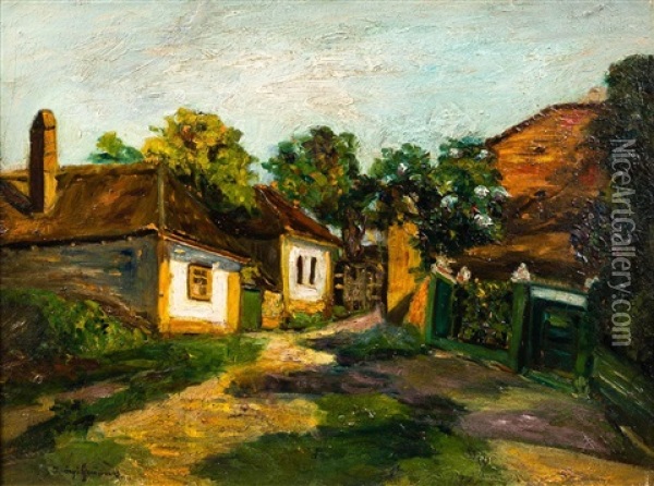 Bauerliche Idylle Oil Painting - Bela Ivanyi Gruenwald