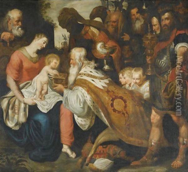 The Adoration Of The Magi 2 Oil Painting - Peter Paul Rubens
