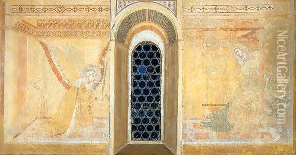 Annunciation 2 Oil Painting - Ambrogio Lorenzetti