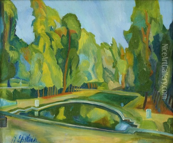 Parken Oil Painting - Henri Epstein