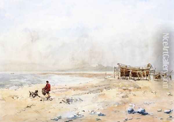 The Point, Beaumaris, Anglesey Oil Painting - William of Eton Evans