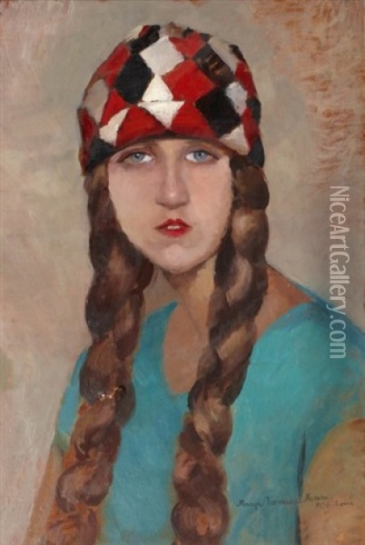 Portrait De Femme Oil Painting - Maria Fromowicz Nassau