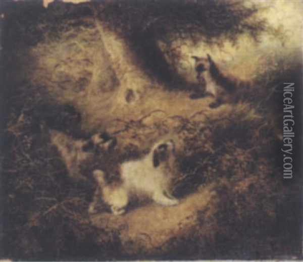 Chasing The Fox Oil Painting - Edward Armfield