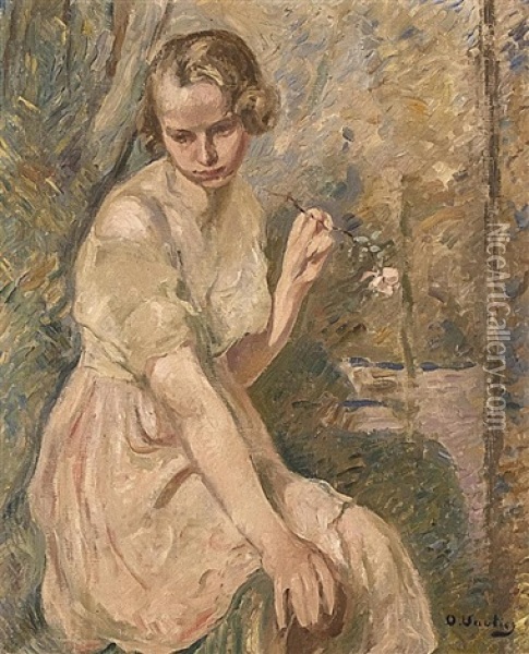 Manon Oil Painting - Otto Vautier