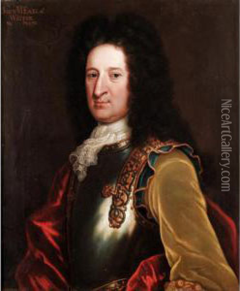 Portrait Of John, 6
Th
 Earl Of Wigton (1673-1743) Oil Painting - Williamson