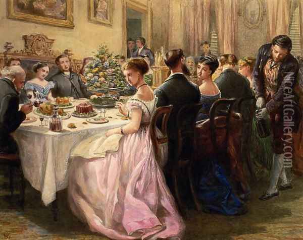 The Dinner Party Oil Painting - Sir Henry Cole