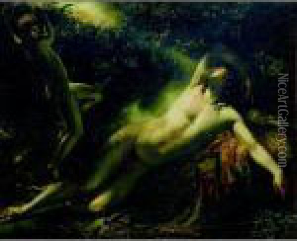 The Sleep Ofendymion Oil Painting - Anne-Louis Girodet de Roucy-Triosson