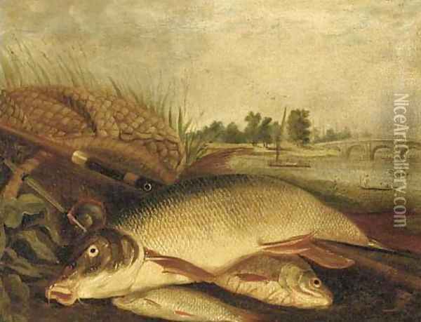 The day's catch Oil Painting - Henry Leonides Rolfe