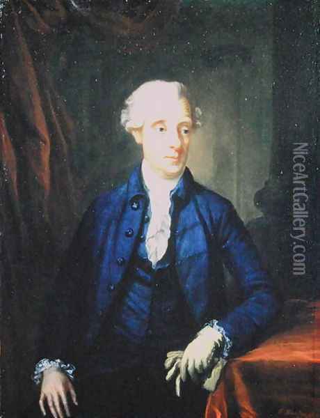 Portrait of Simon Harcourt 1714-77 1st Earl of Harcourt Oil Painting - Robert Hunter