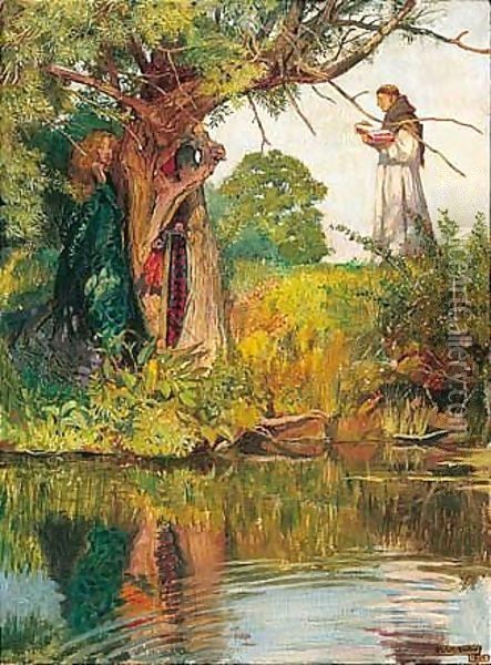 As It Happeneth To The Fool, So It Happeneth Even To Me Oil Painting - John Byam Liston Shaw