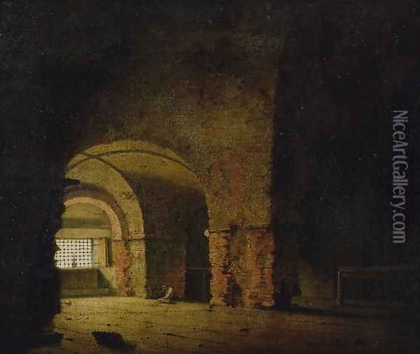 The Prisoner, c.1787-90 Oil Painting - Josepf Wright Of Derby