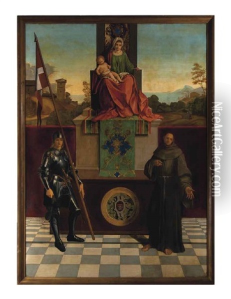 The Madonna With Saints Francis And Liberale (the Castelfranco Madonna) Oil Painting -  Giorgione
