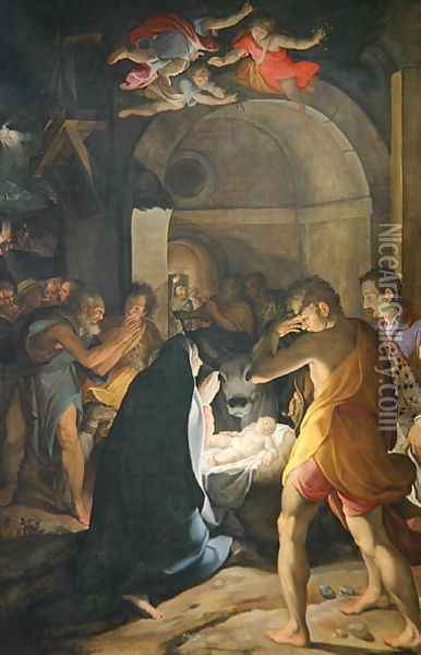 Adoration of the Shepherds, 1584 Oil Painting - Camillo Procaccini