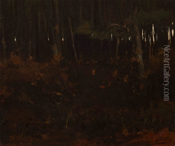 Autumn Leaves Oil Painting - Willem Arnoldus Witsen