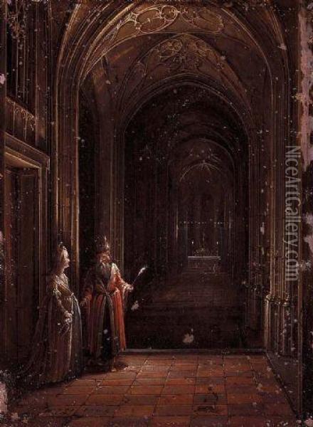 Interior Of A Church Oil Painting - Hendrick van, the Younger Steenwyck