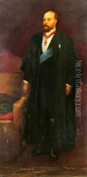 King Edward VII (1841-1910) 1874 Oil Painting - George Frederick Watts