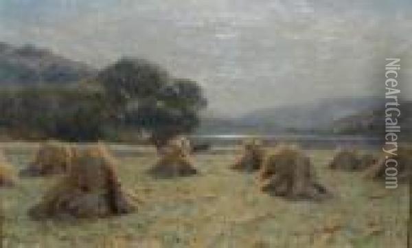 Haymaking Oil Painting - Duncan Cameron