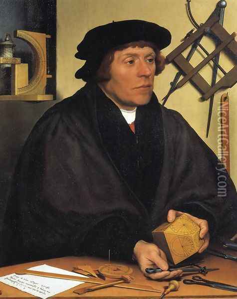 Portrait of Nikolaus Kratzer Oil Painting - Hans Holbein the Younger