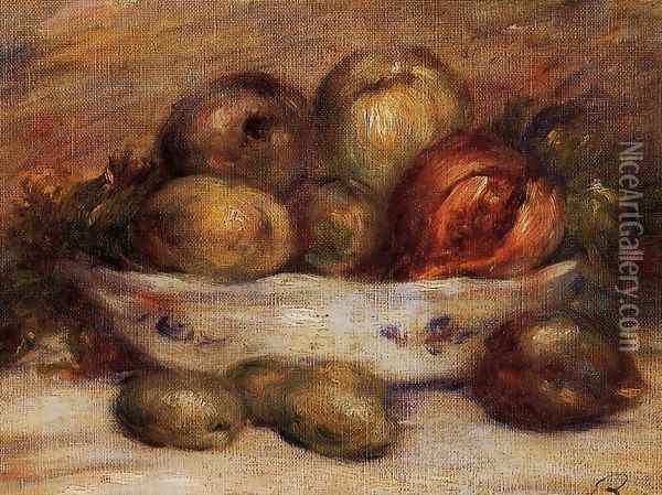Still Life With Fruit2 Oil Painting - Pierre Auguste Renoir