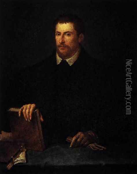 Portrait of Ippolito Riminaldi 2 Oil Painting - Tiziano Vecellio (Titian)