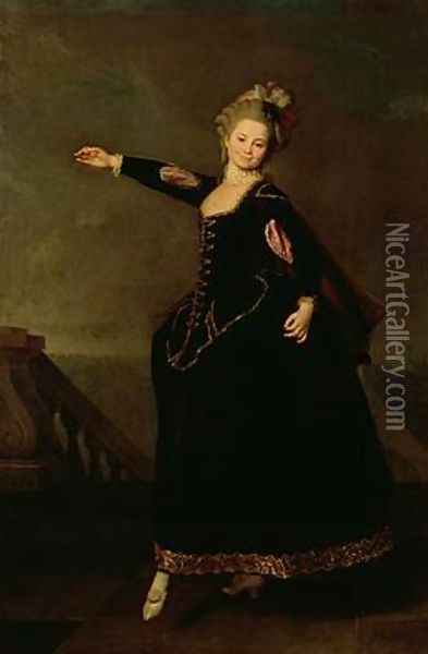 Portrait of Natalia Semenovna Borshchova 1758-1843 Oil Painting - Dmitry Levitsky