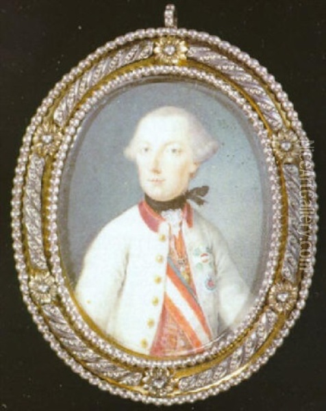 Portrait Of Josef Ii, Emperor Of Germany Oil Painting - Antonio Bencini