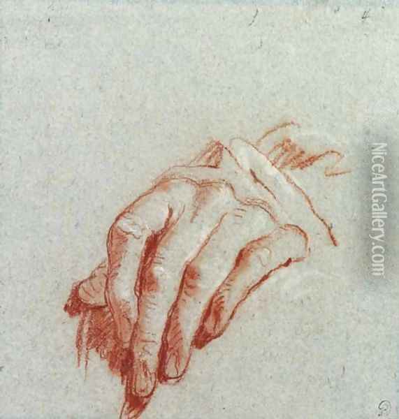 A left hand Oil Painting - Giovanni Battista Tiepolo