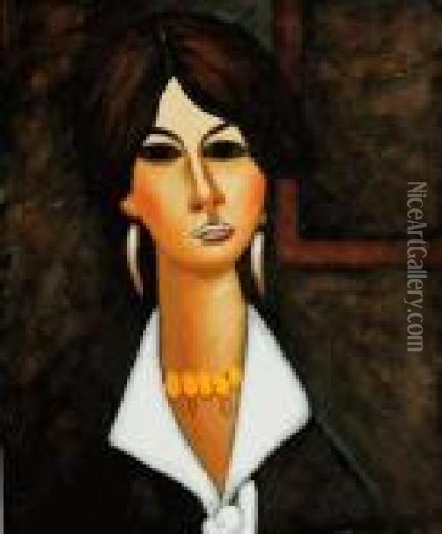 Woman Of Algiers Oil Painting - Amedeo Modigliani