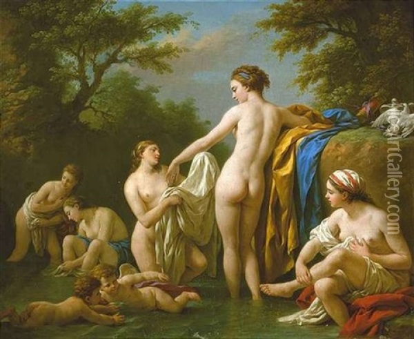 Das Bad Der Venus Oil Painting - Louis Jean Francois Lagrenee