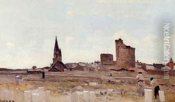 La Rochelle - Quarry near the Port Entrance Oil Painting - Jean-Baptiste-Camille Corot