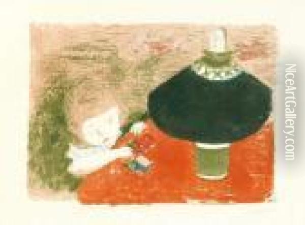 L'enfant A La Lampe. Oil Painting - Pierre Bonnard