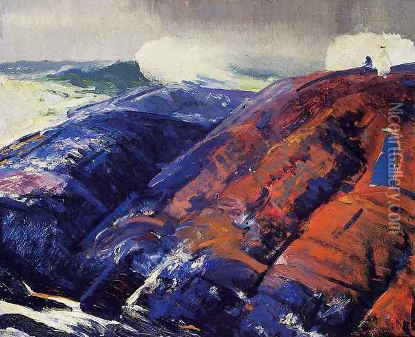 Summer Surf 2 Oil Painting - George Wesley Bellows