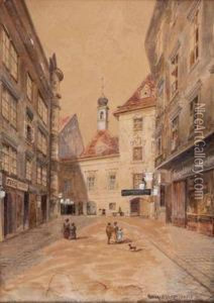 Heiligen Kreuzerkapelle Oil Painting - Anton Muller