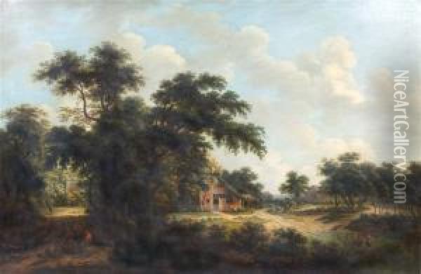 M Hobbema 1641 Oil Painting - Meindert Hobbema