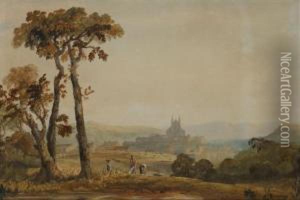 A View Of Waterford Oil Painting - Cornelius Pearson