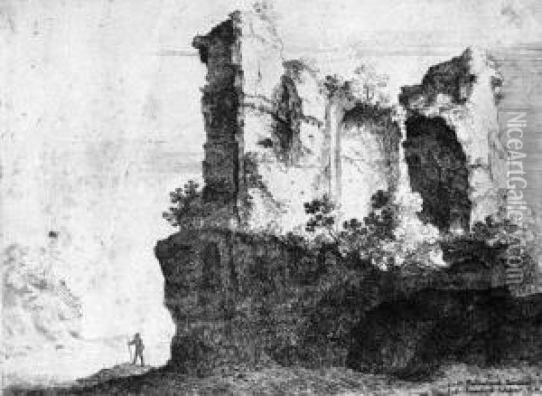 Die Ruinen Des Mariu Oil Painting - Jan Gerritsz van Bronchorst