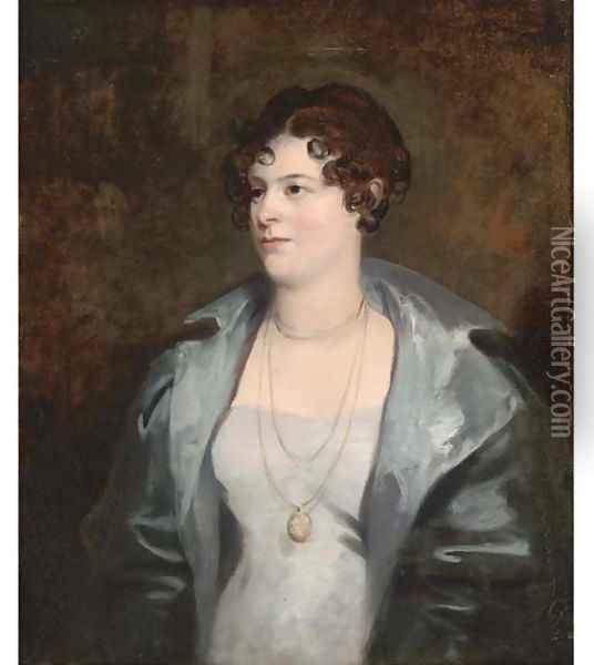 Portrait of Henrietta Graham Oil Painting - Sir John Watson Gordon