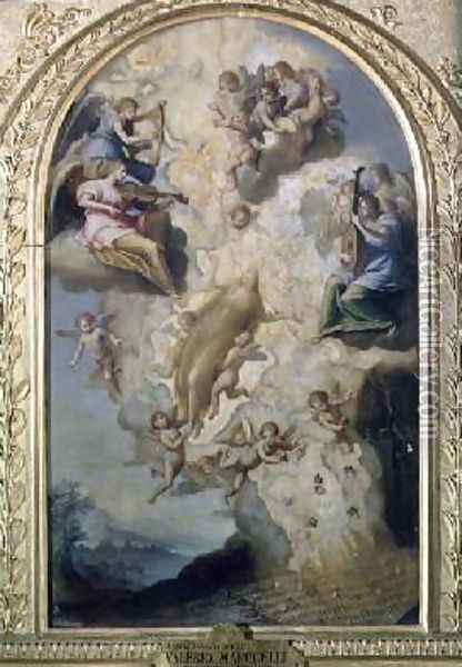 The Assumption of St Mary Magdalene Oil Painting - Valerio Marucelli