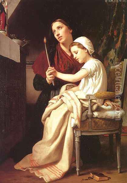 The Thanks Offering 1867 Oil Painting - William-Adolphe Bouguereau